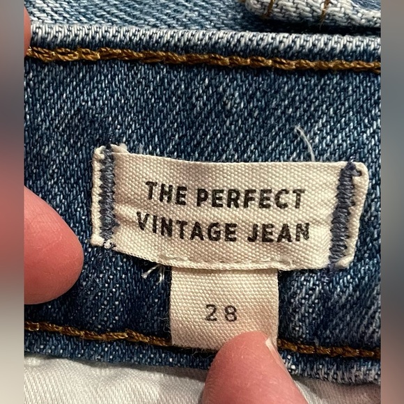 Madewell Perfect Vintage Jean Light Wash Size 28 - Picture 4 of 4